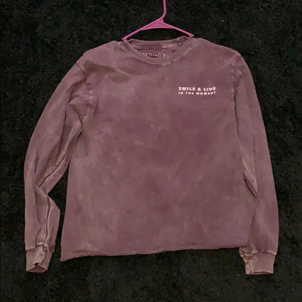 Purple smile shirt